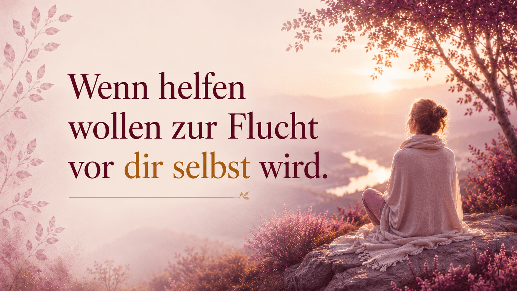 Frau schaut in die Weite